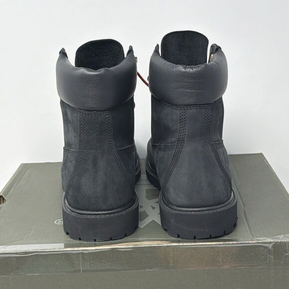 Timberland Heritage 6” Waterproof Boots Women’s 10 Black Nubuck Red STORE MODEL - Picture 9 of 16